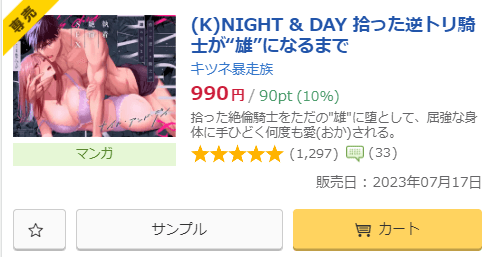 (K)NIGHT & DAY 拾った逆トリ騎士が“雄”になるまで　DLsiteがるまに専売【クーポン使用で690円】